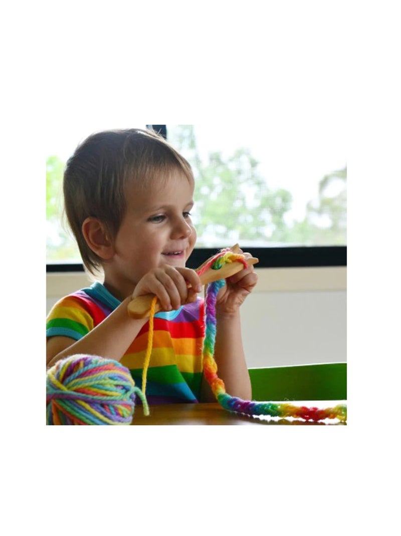 Fourchette à tricoter en bois Beige - Kiabi