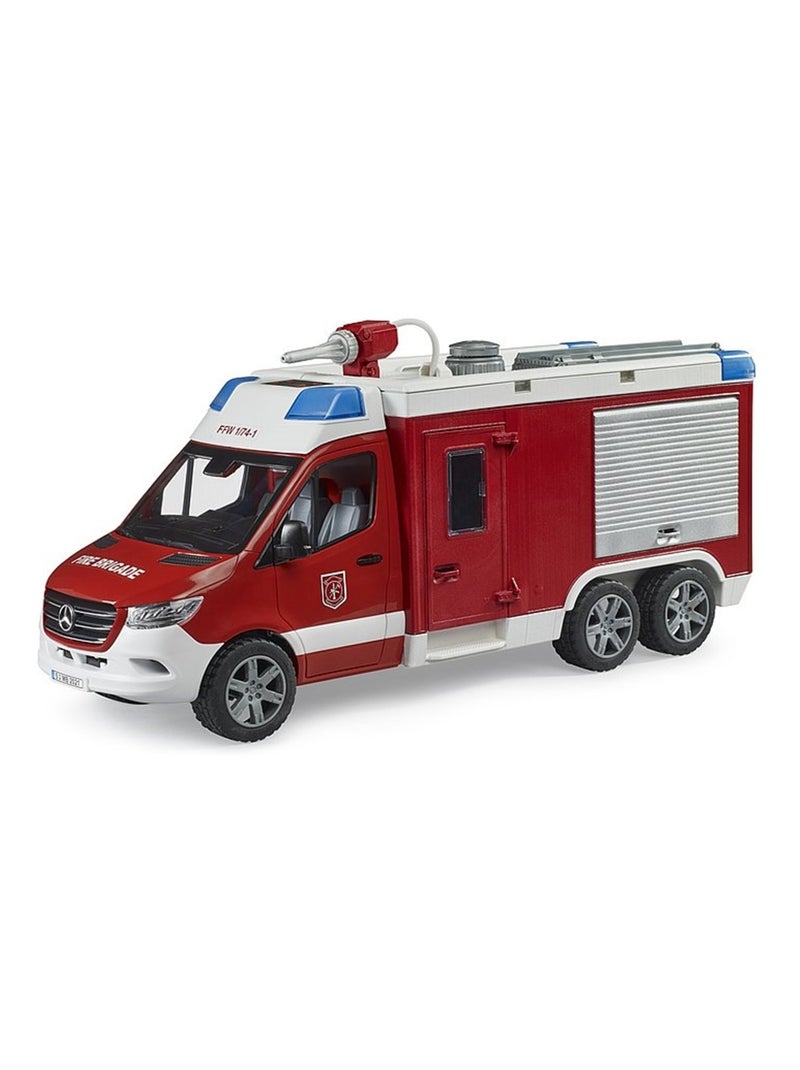 Fourgon de pompiers MB Sprinter avec module son et lumière Rouge - Kiabi