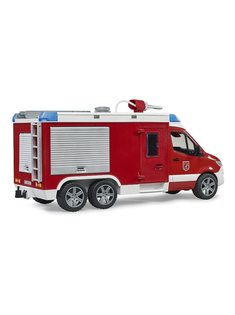 Fourgon de pompiers MB Sprinter avec module son et lumière Rouge - Kiabi
