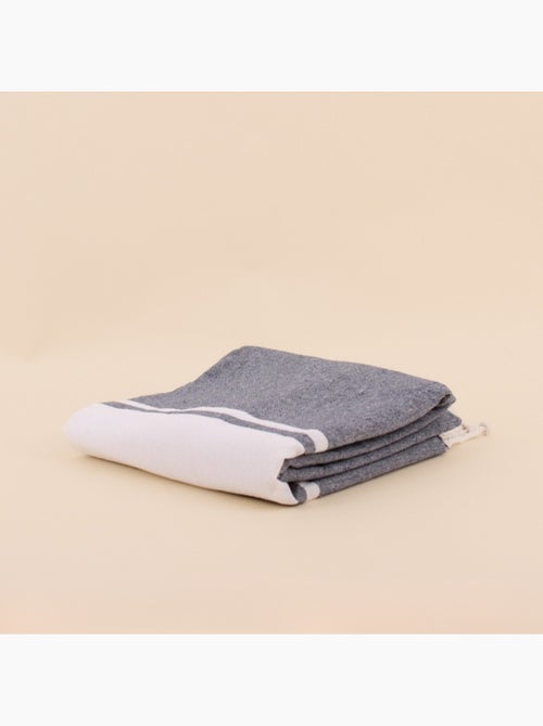 Fouta à franges 90x180cm - Kiabi