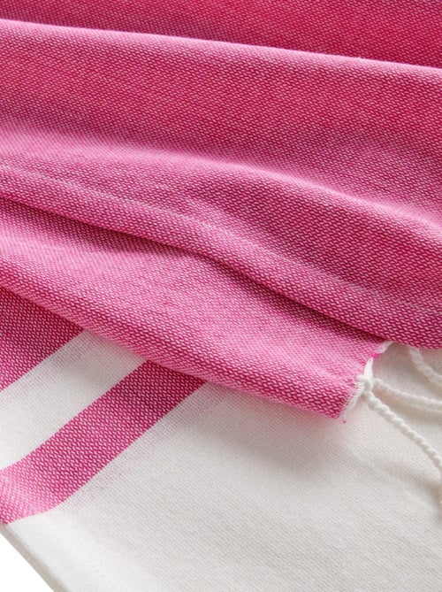 Fouta à franges bicolore coton SUMMER - Kiabi