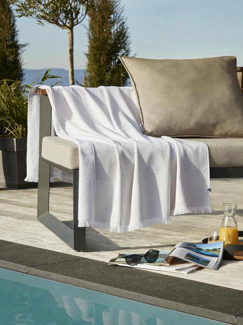 Fouta a franges Collection Nael - Kiabi