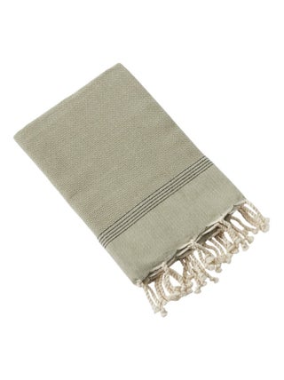 Fouta a franges coton tisse Collection Ullysse