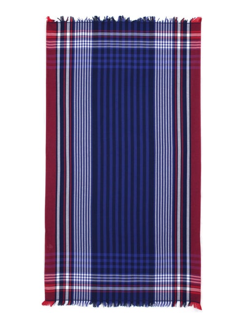 Fouta doublée éponge CALADOR Multicolore rouge - Kiabi