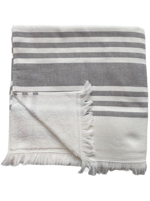 Fouta doublée éponge Gris 140x180 380g/m² - Karabuk Gris XL - Kiabi