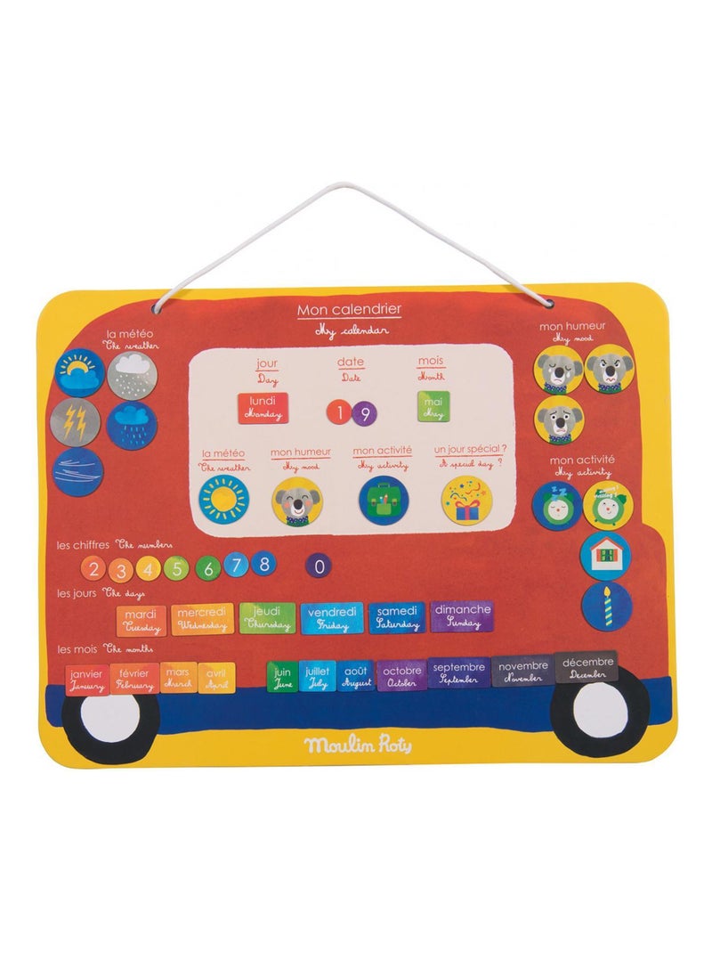 FR-EN - Calendrier magnétique (45 magnets) Les Popipop (emb/3) N/A - Kiabi