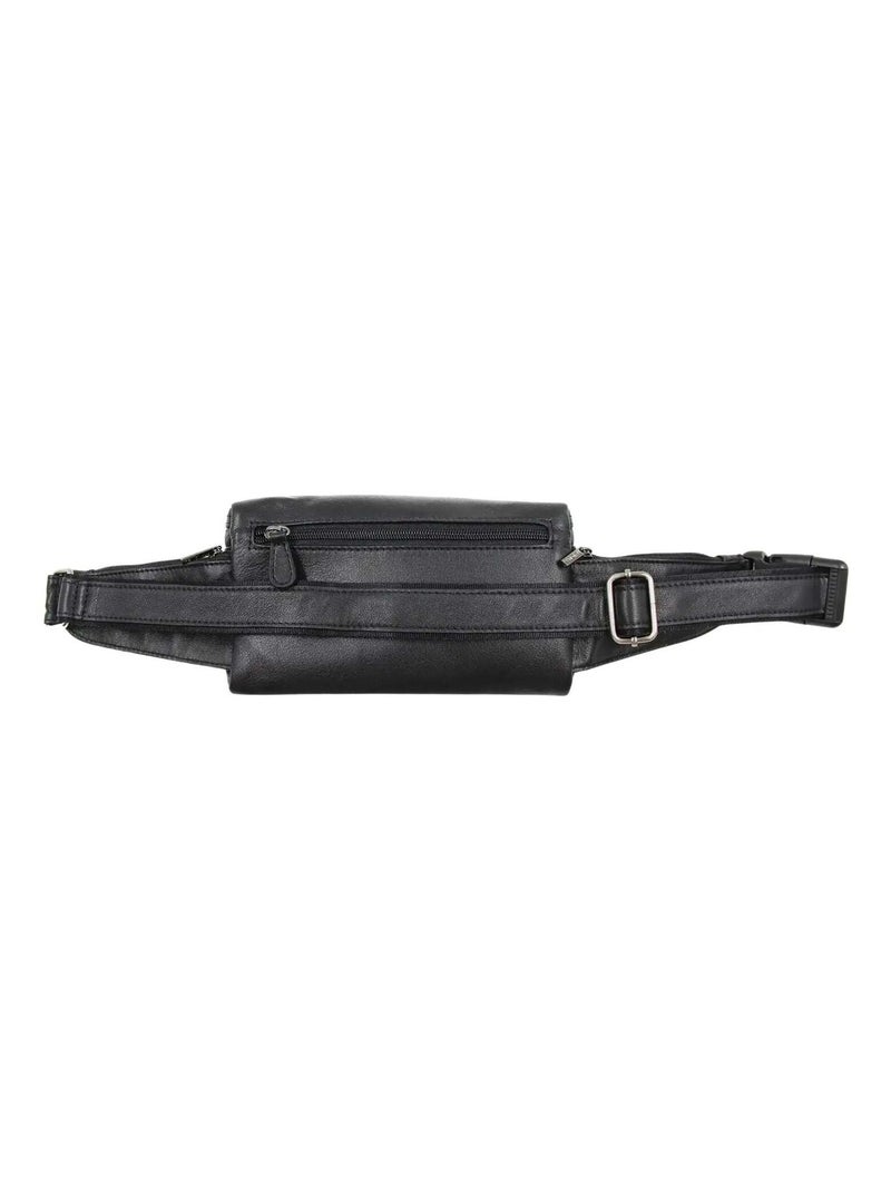 Francinel Banane cuir zippé Palerme Noir - Kiabi