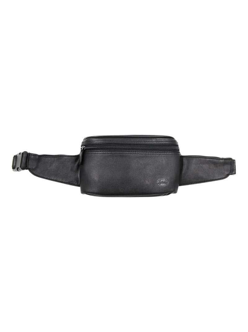 Francinel Banane cuir zippé Palerme Noir - Kiabi