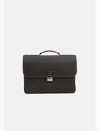 Francinel Porte document Toile et cuir 2 soufflets 8052