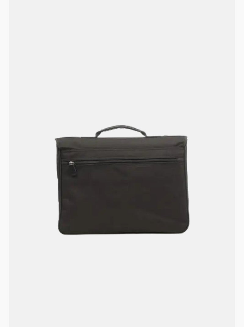 Francinel Porte document Toile et cuir 2 soufflets 8052 Noir - Kiabi