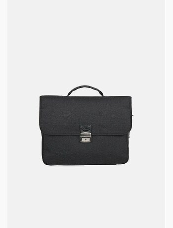 Francinel Porte document Toile et cuir 3 soufflets 8053