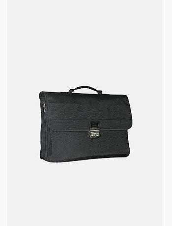 Francinel Porte document Toile et cuir 3 soufflets 8053