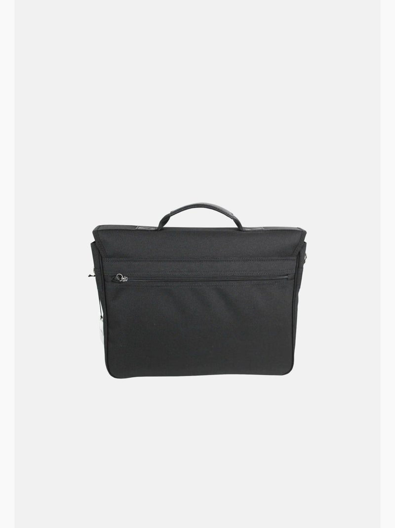 Francinel Porte document Toile et cuir 3 soufflets 8053 Noir - Kiabi