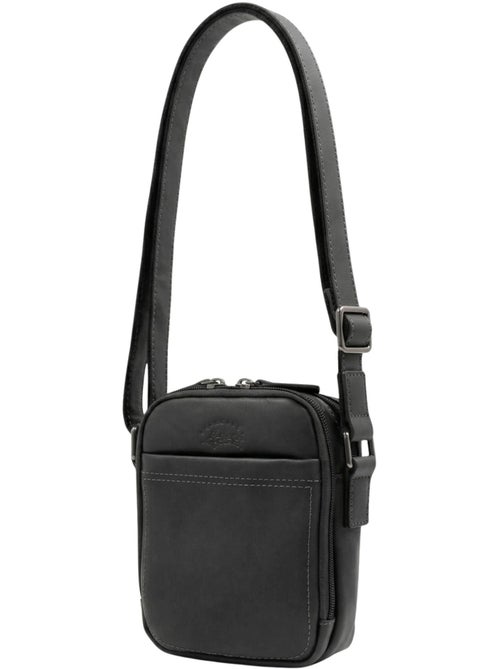 Francinel Sacoche cuir Lawton - Kiabi
