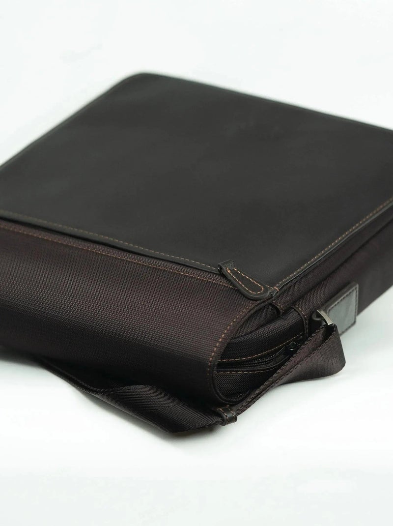 Francinel Sacoche Cuir/Toile Porto Noir - Kiabi
