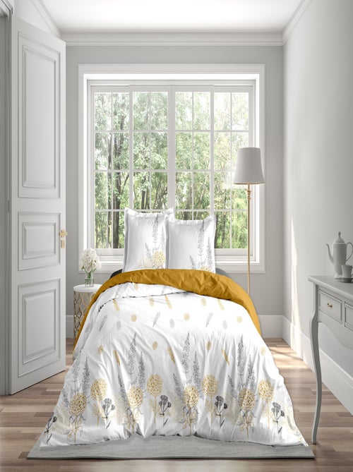 FRENCH CHIC GRIS OCRE HC 240x220 PLACEE + 2TAIES PLACEES - Kiabi