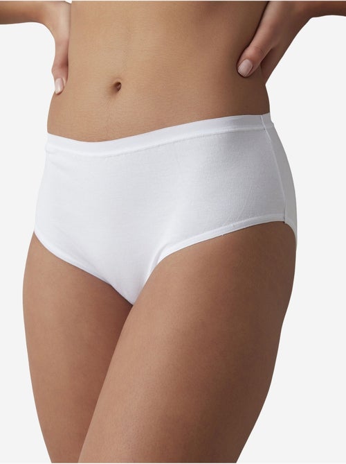 Fresh basic cover slip en coton taille haute penti - Kiabi