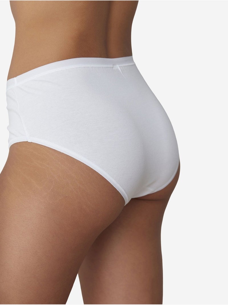 Fresh basic cover slip en coton taille haute penti Blanc - Kiabi