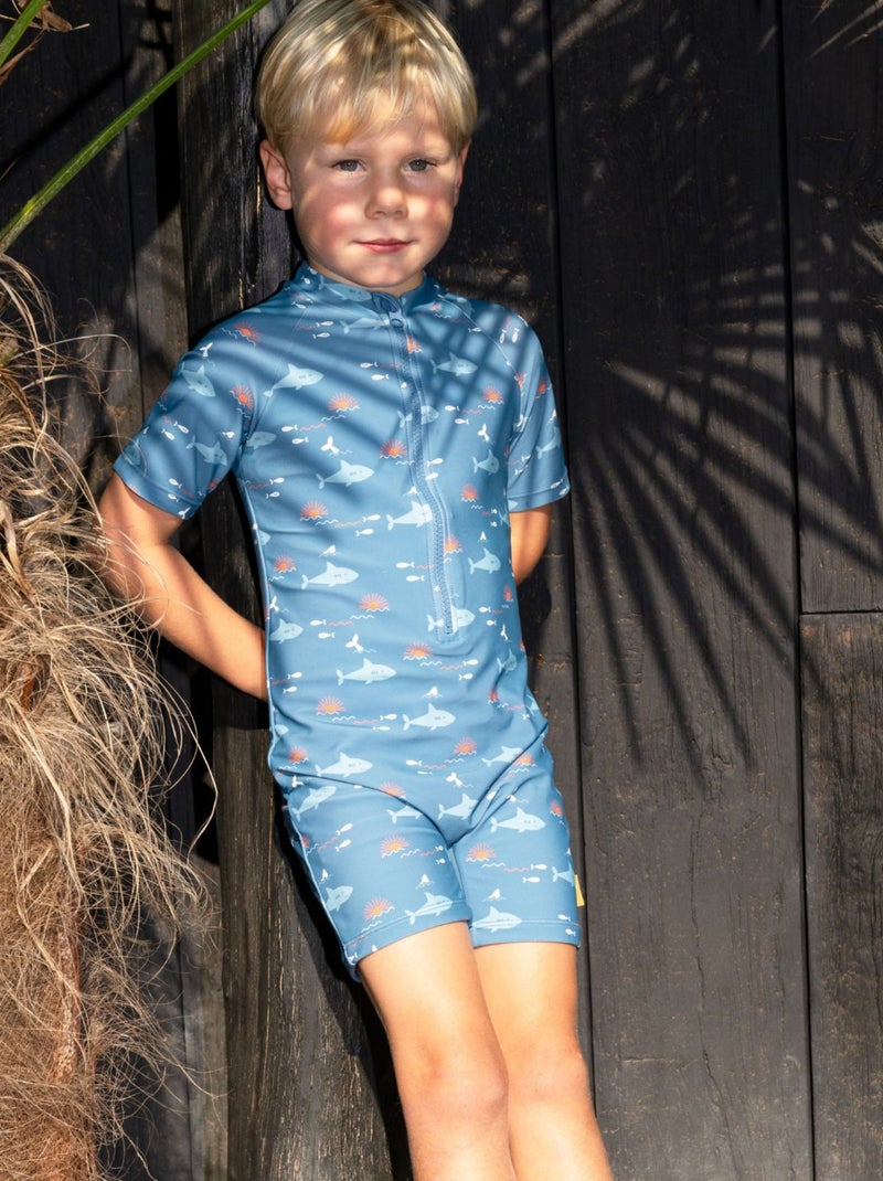 Fresk - Combinaison anti-UV manches courtes Bleu - Kiabi