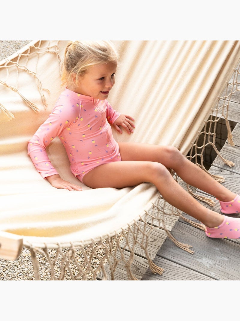 Fresk - Maillot de bain manches longues anti-UV Rose - Kiabi