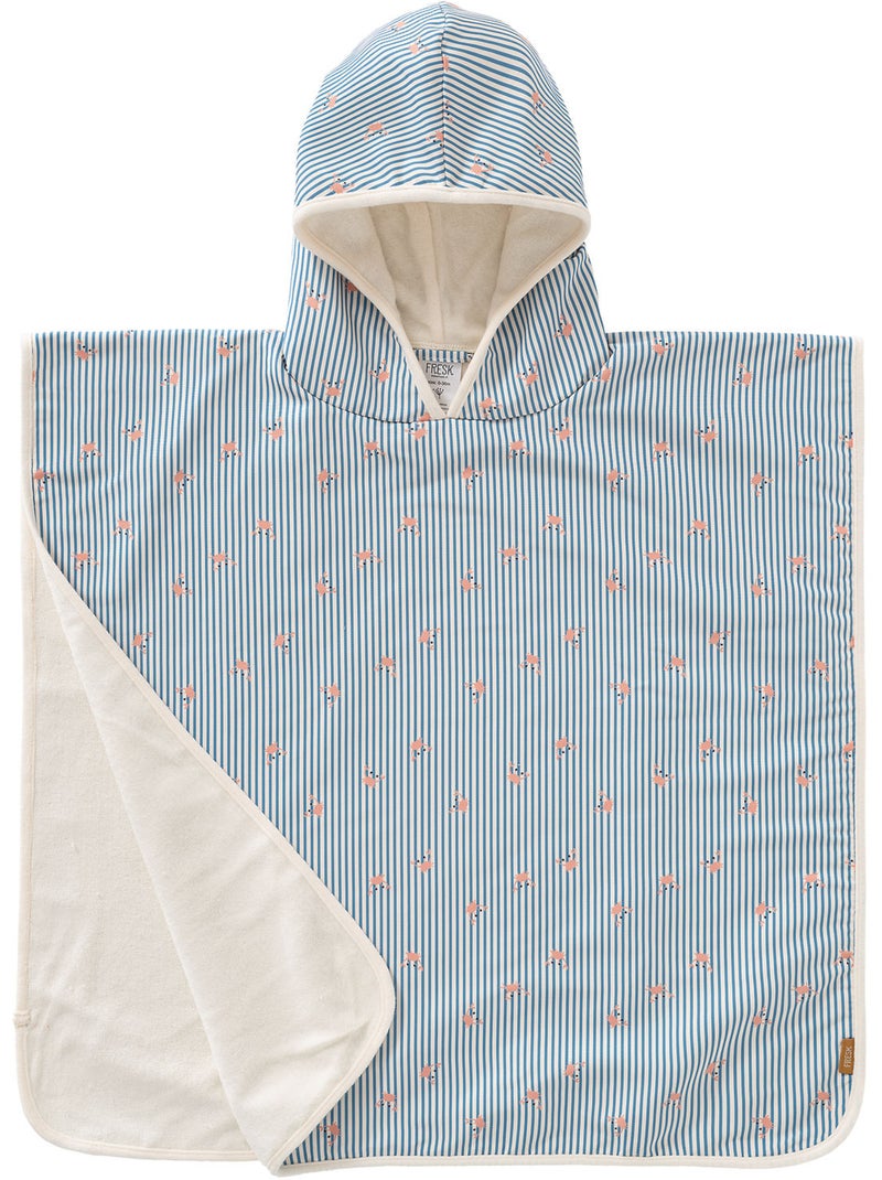 Fresk - poncho de plage anti-uv Bleu - Kiabi
