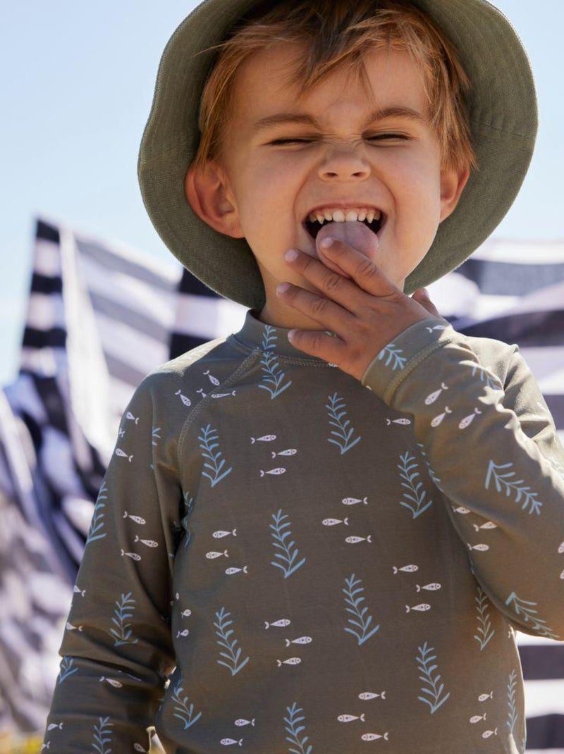 Fresk - Tee-shirt anti-uv manches longues Vert - Kiabi