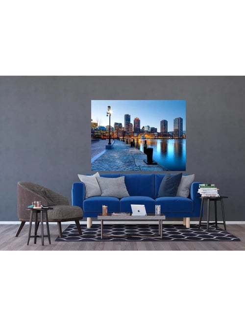 Fresque murale boston embankment – 180 x 127 cm - Kiabi Fresque murale boston embankment – 180 x 127 cm - Kiabi