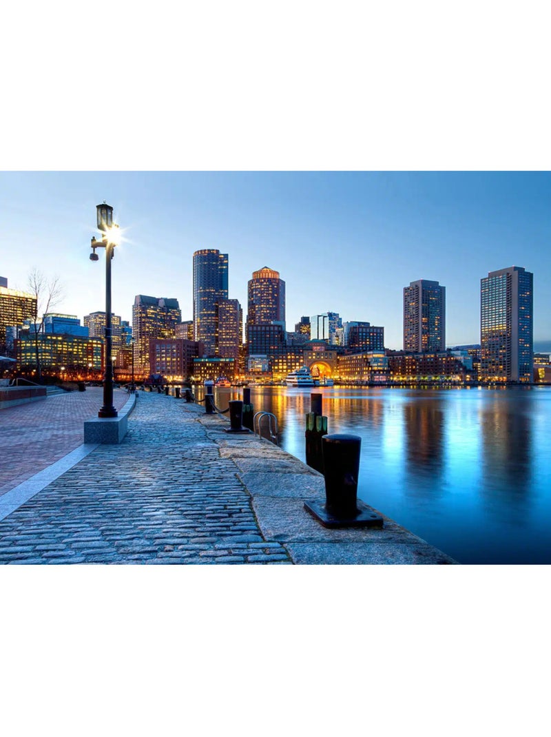 Fresque murale boston embankment – 180 x 127 cm Multicolore - Kiabi