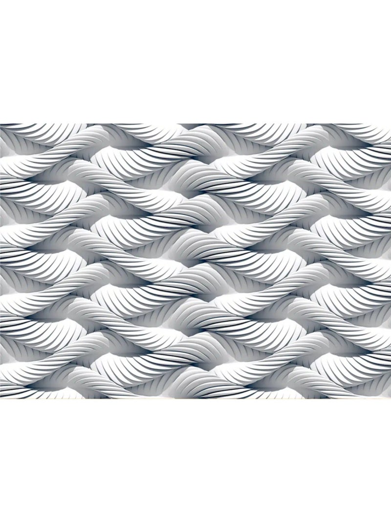 Fresque murale effet cordes blanches – 360 x 254 cm Multicolore - Kiabi