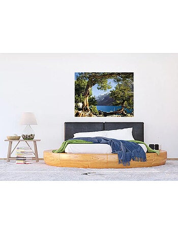 Fresque murale lac de montagne – 180 x 127 cm