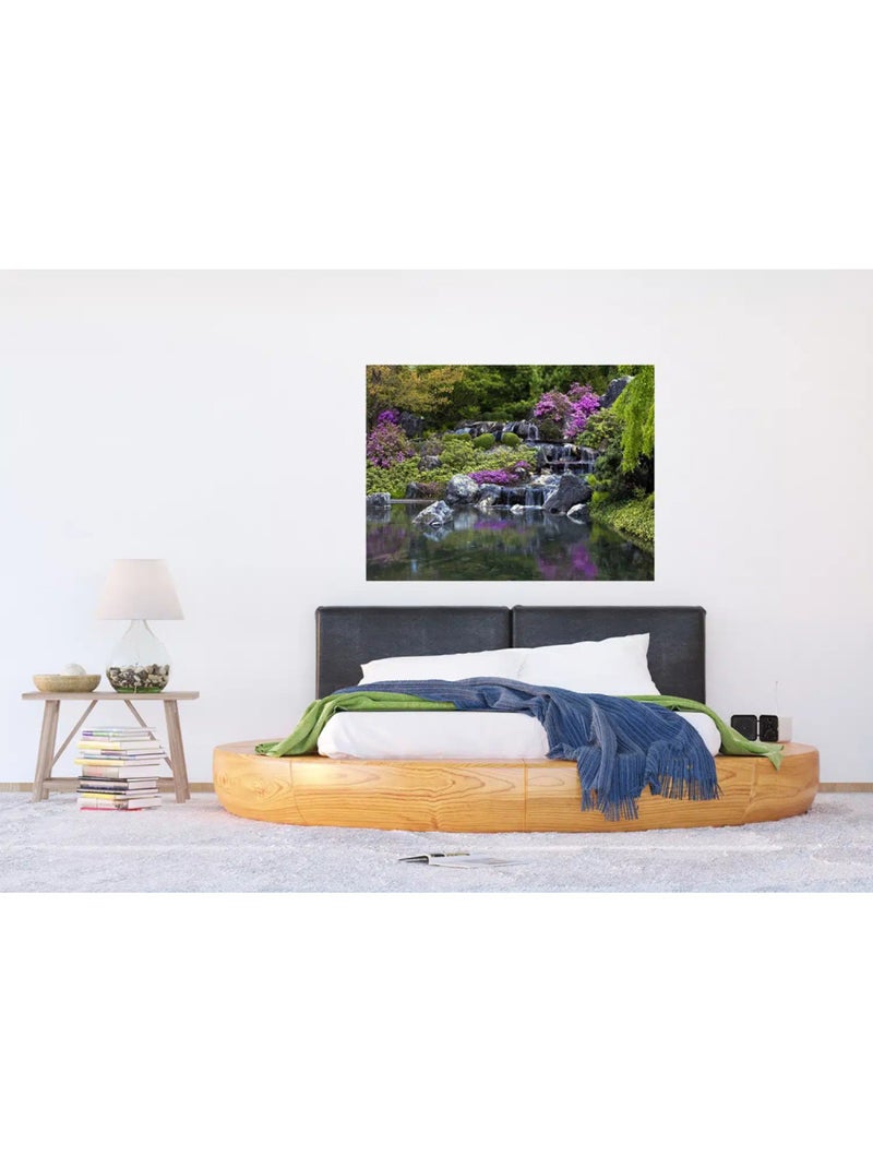 Fresque murale paysage de lac – 180 x 127 cm Multicolore - Kiabi