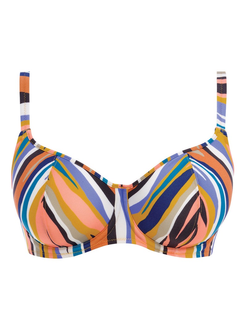 ANNE COLE Haut de bikini plongeant à armature en V Live In Color - Vert