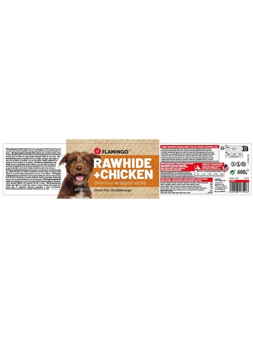 Friandise chien Bâton Blanc avec poulet - Kiabi