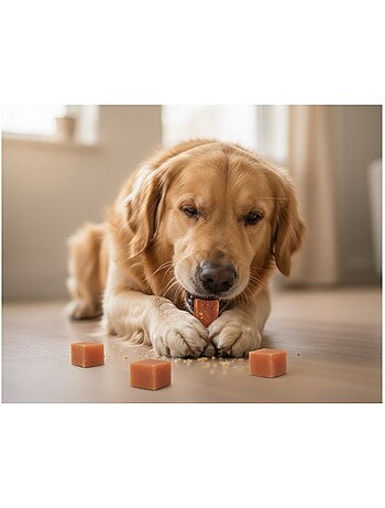 Friandise chien cube avec poulet