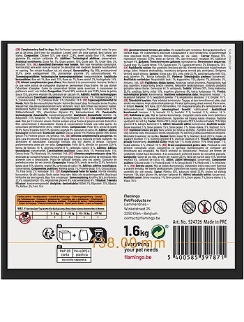 Friandise en lot pour chien bbq côte avec poulet 1.6 kg