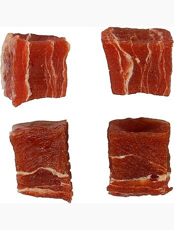 Friandise petits blocs avec poulet et cabillaud