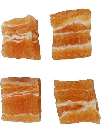 Friandise petits blocs avec poulet et cabillaud