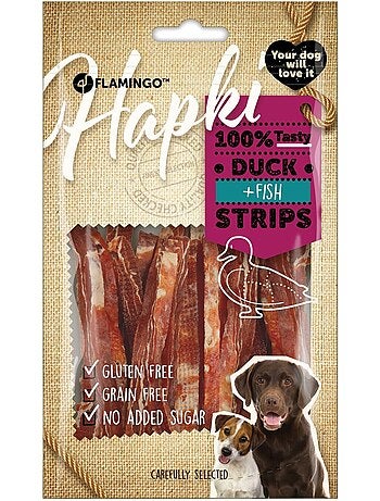 Friandise petits blocs avec poulet et cabillaud