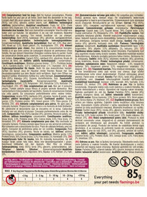Friandise petits blocs avec poulet et cabillaud - Kiabi