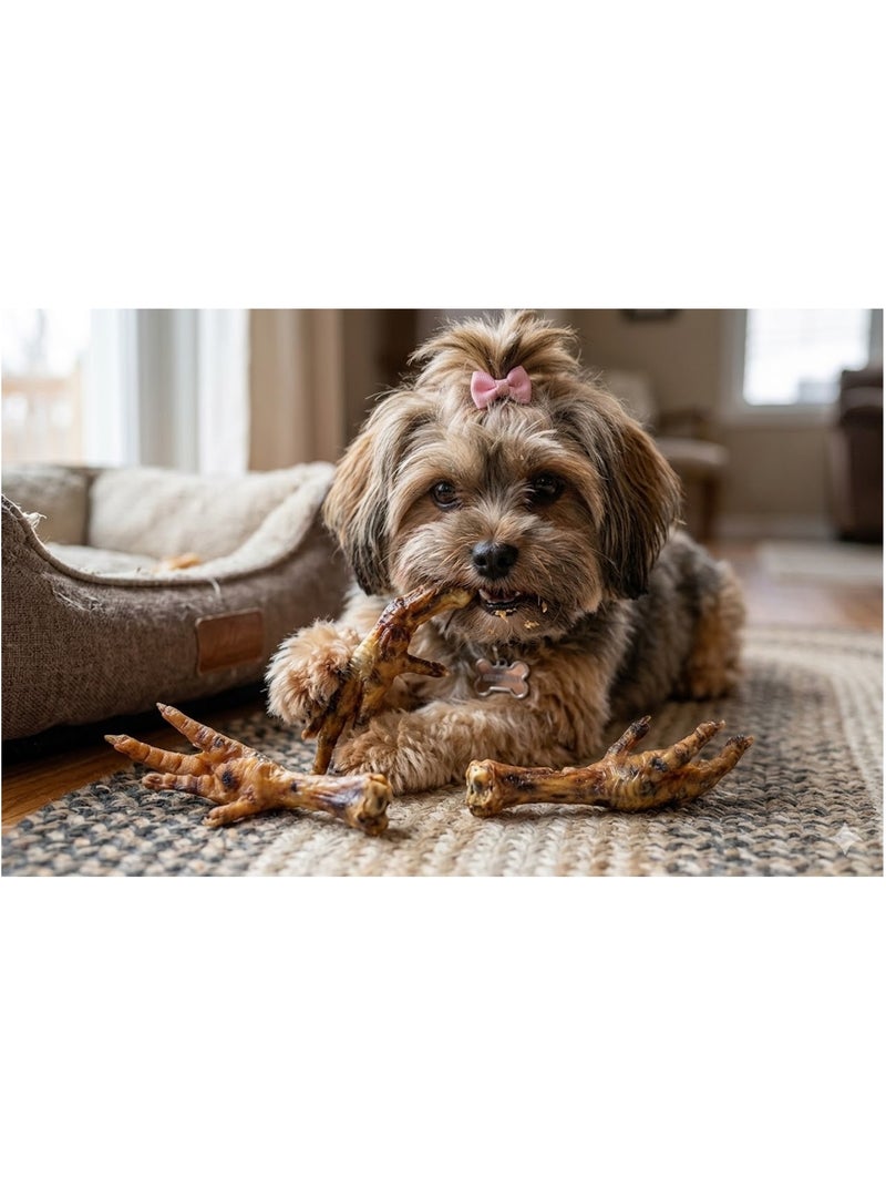 Friandises chien Nature Patte de poulet Marron - Kiabi