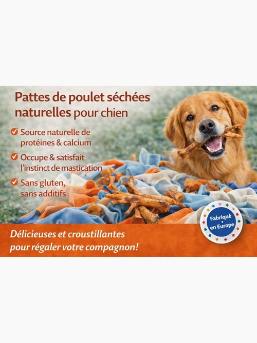 Friandises chien Nature Patte de poulet - Kiabi