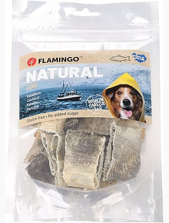 Friandises chien nature peau de cabillaud court