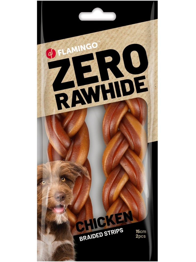 Friandises lanières tressées au poulet Marron - Kiabi