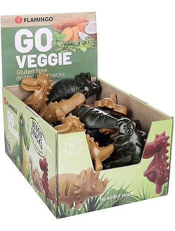 Friandises veggies en lot pour chien dino mélange
