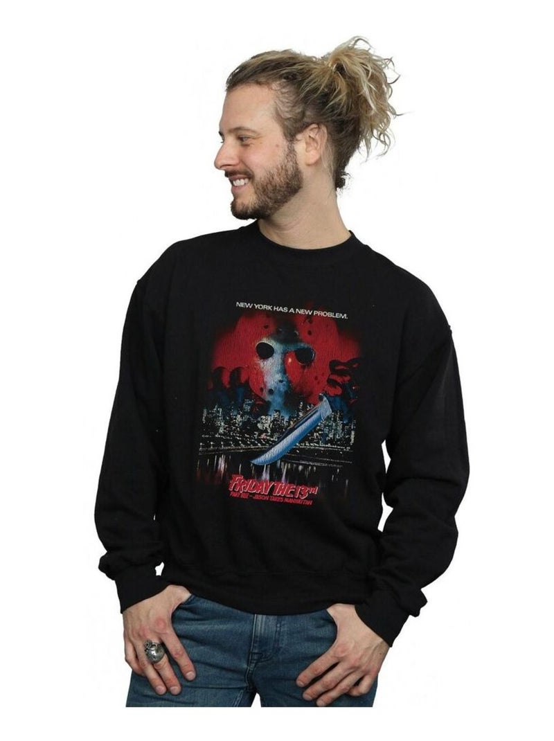 Friday The 13th - Sweat JASON TAKES MANHATTAN Noir - Kiabi