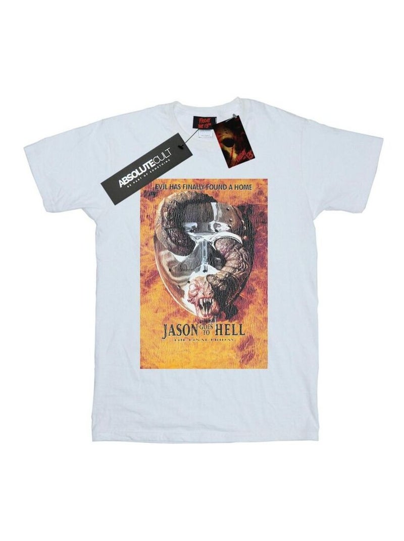 Friday The 13th - T-shirt JASON GOES TO HELL Blanc - Kiabi