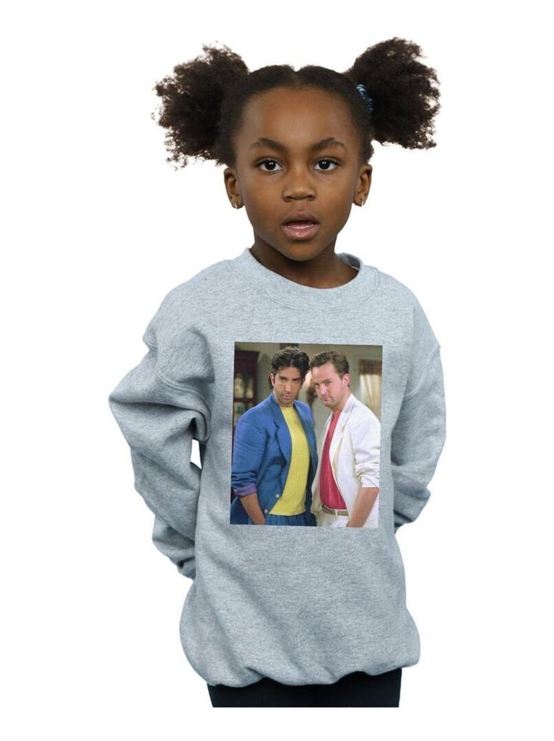 Friends - Sweat 80'S Gris chiné - Kiabi