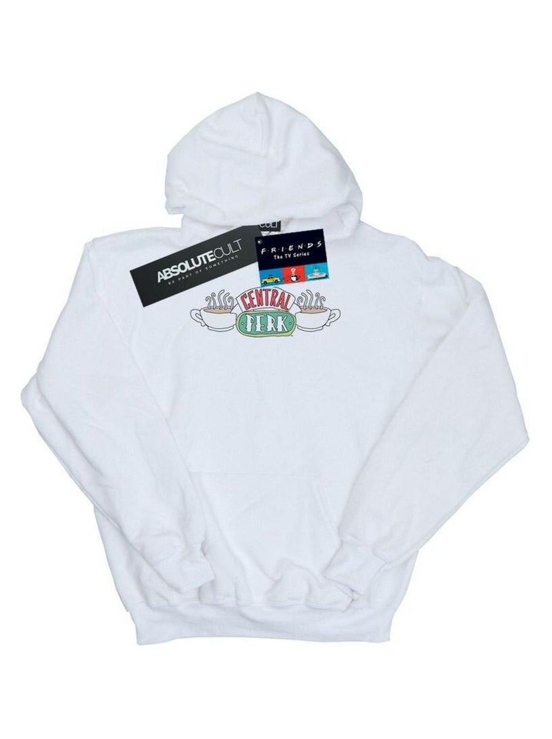 Friends - Sweat à capuche CENTRAL PERK Blanc - Kiabi