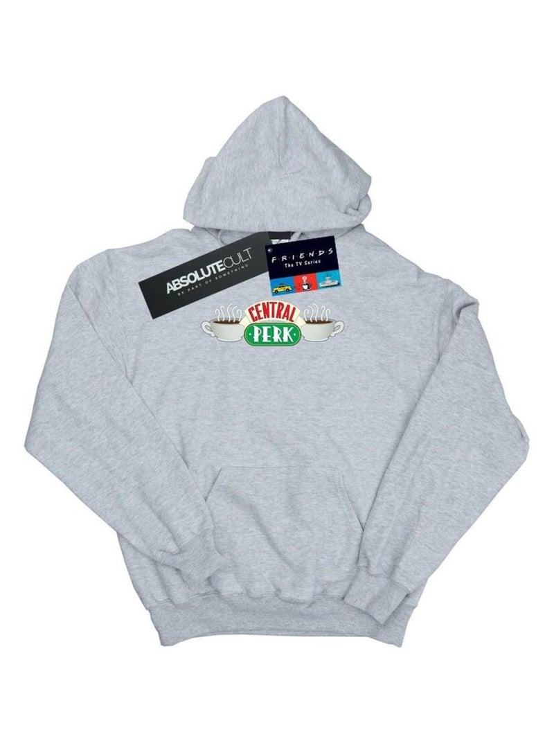 Friends - Sweat à capuche CENTRAL PERK Gris chiné - Kiabi