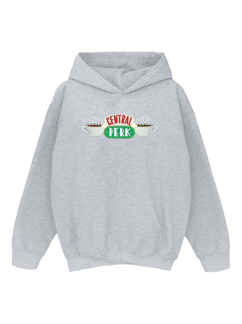 Friends - Sweat à capuche CENTRAL PERK Gris chiné - Kiabi